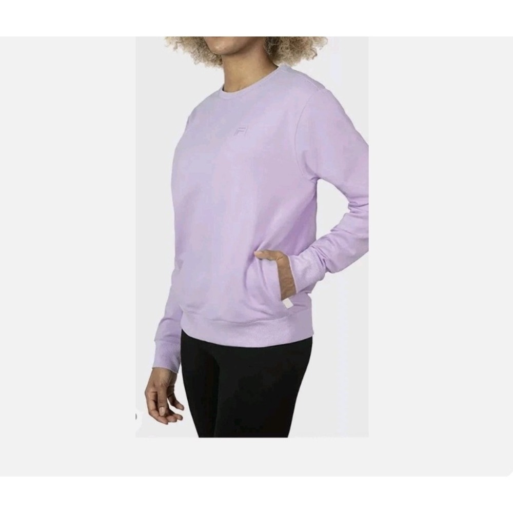 FILA Lavender Purple Crewneck Sweatshirt‎ Logo Pullover Women's Medium
